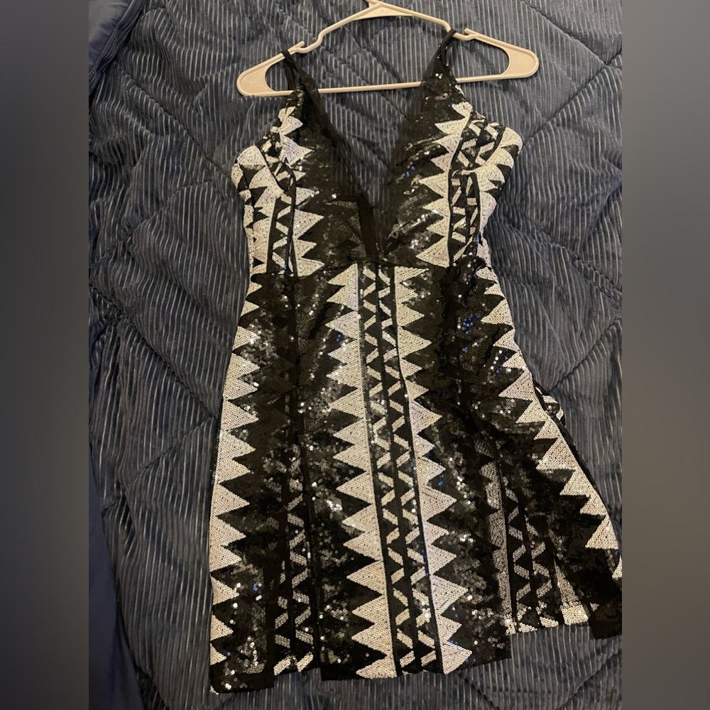 Large stretch revealing dress
